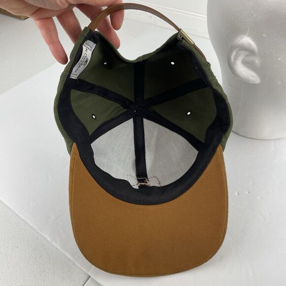 Vintage John Deere K Products Suede Bill Farm Snapback Hat Cap Green Made in USA - Picture 7 of 8